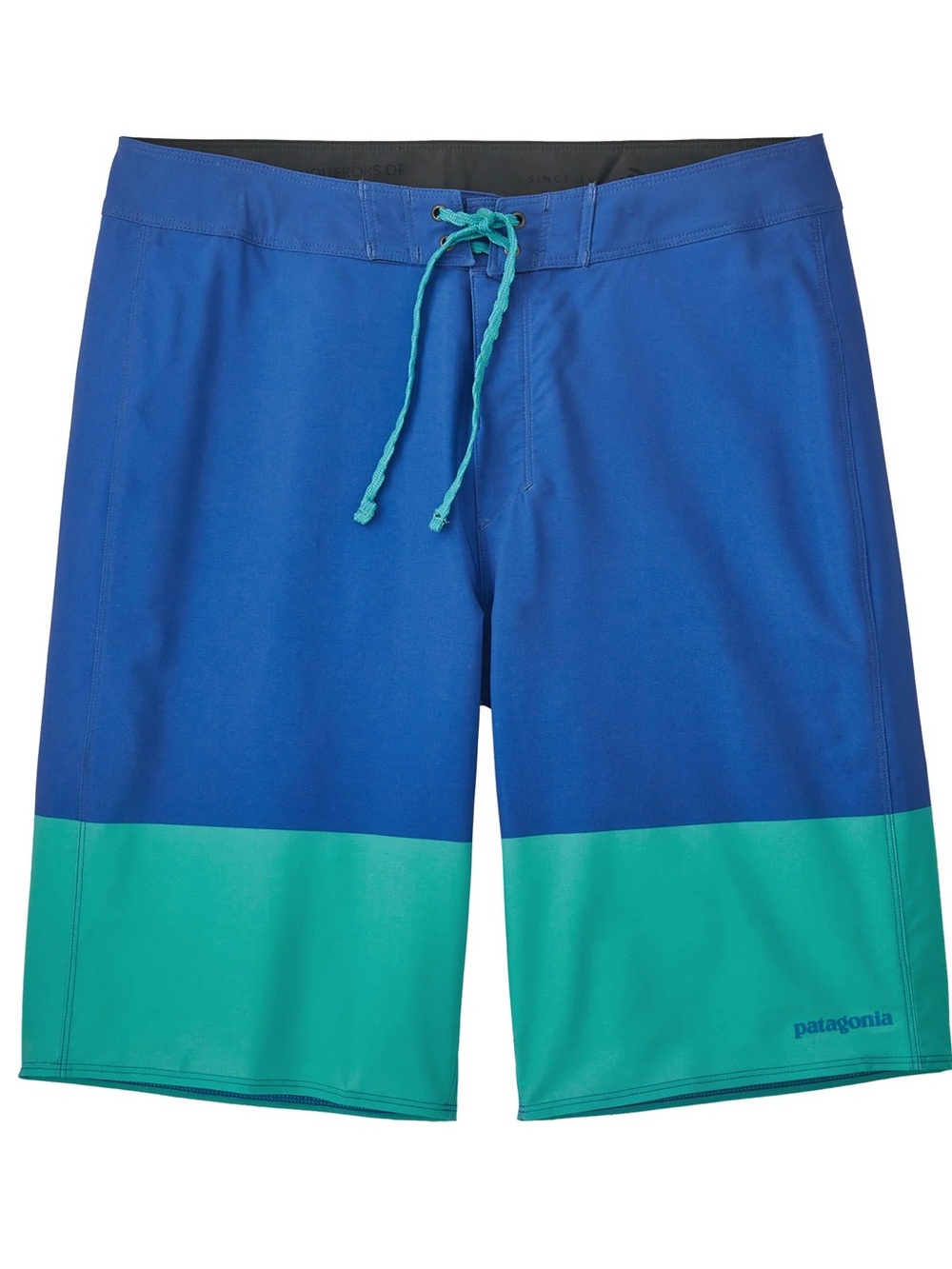 Patagonia Hydropeak Boardshorts 21" 33 0981 blue teal color block men’s swimsuit